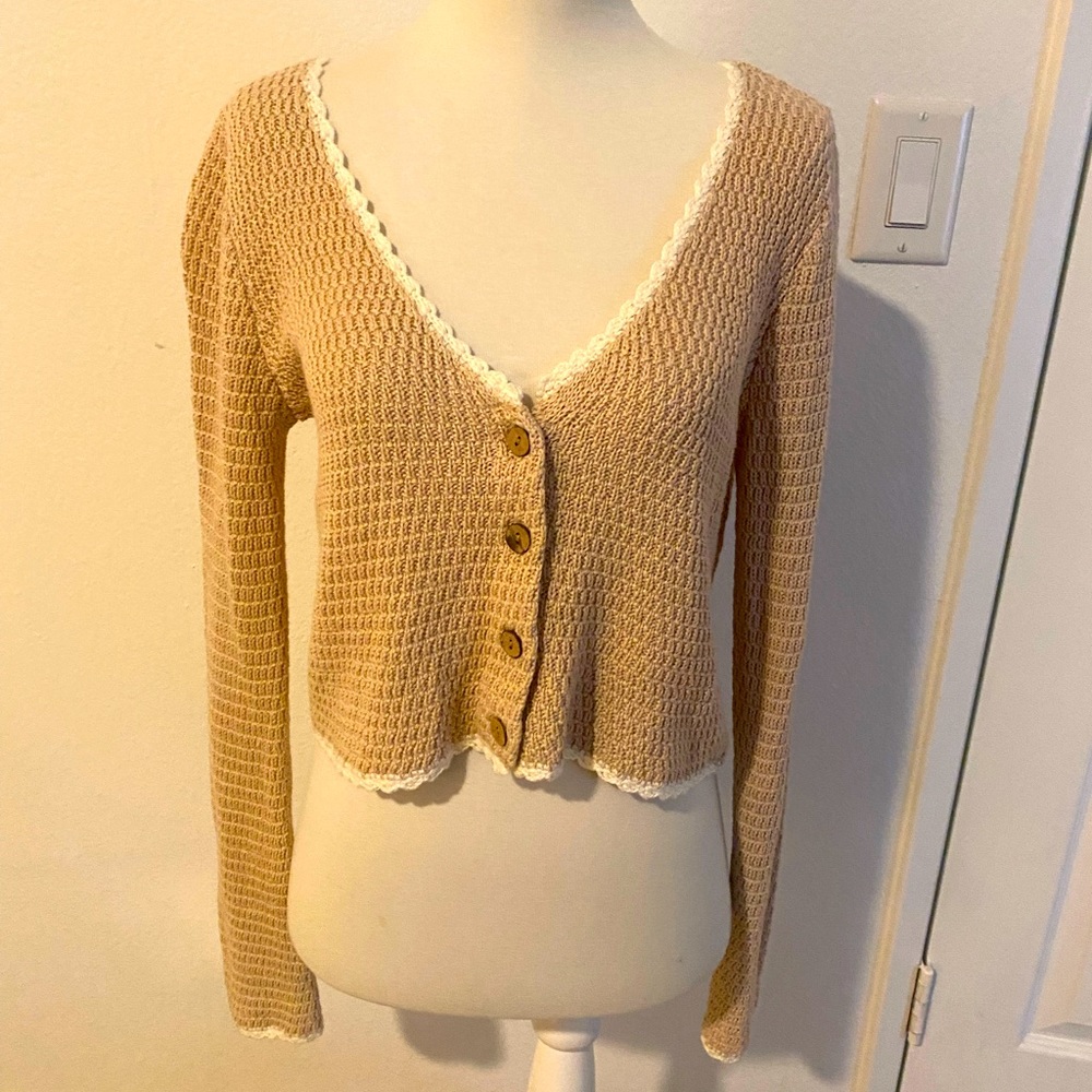 Majorelle Button up Sweater NWOT